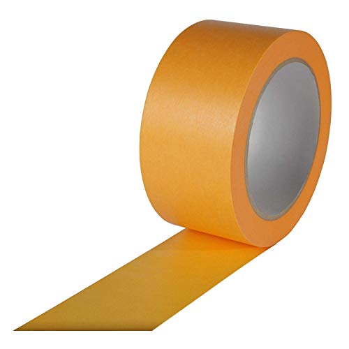 Goldband Untergrund Klebeband Schonklebeband (Orange, 50 mm x 50 m) von Scorprotect