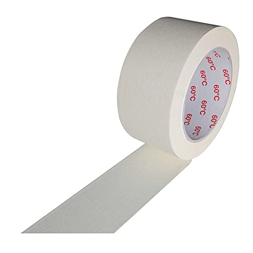 Scorprotect Kreppband Profi Maler-Krepp für den Innenbereich (50 mm x 50 m) von Scorprotect