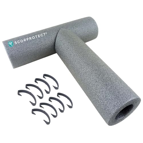 Scorprotect® PE Rohrisolierung T-Stück hellgrau + 8 Clipse (18 x 25 mm T-Stück) von Scorprotect