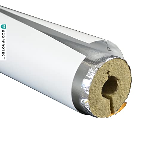 PVC Folienzuschnitt selbstklebend hellgrau für gedämmte Rohre (SCP-PVCZSK-15-20) von Scorprotect