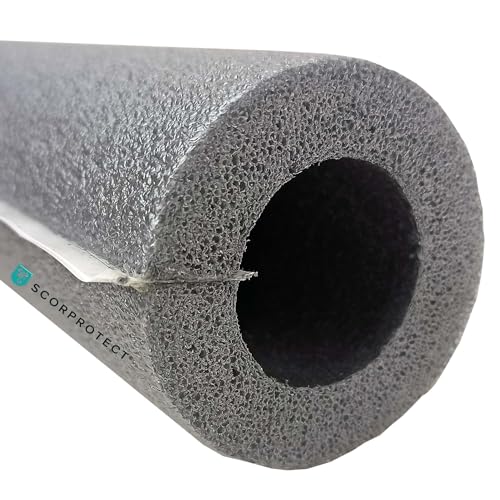 Scorprotect® selbstklebende PE Rohrisolierung 1 m Ware Farbe grau (15 x 13 mm x 1 Meter) von Scorprotect