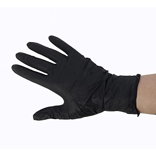 Scorprotect 100 Nitril-Einweghandschuhe schwarz in Spenderbox (L) von Scorprotect