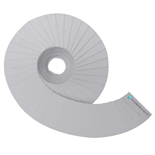 Scorprotect Endmanschettenband in Hellgrau Rolle 18 mm x 5 m (18 mm x 5 m für Dämmung 20 mm, Hellgrau) von Scorprotect