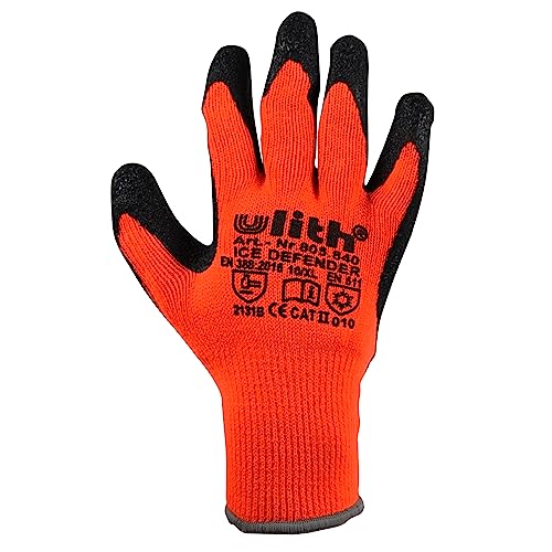 Scorprotect Winter Arbeitshandschuh Montagehandschuhe Neonorange (10 = XL) von Scorprotect