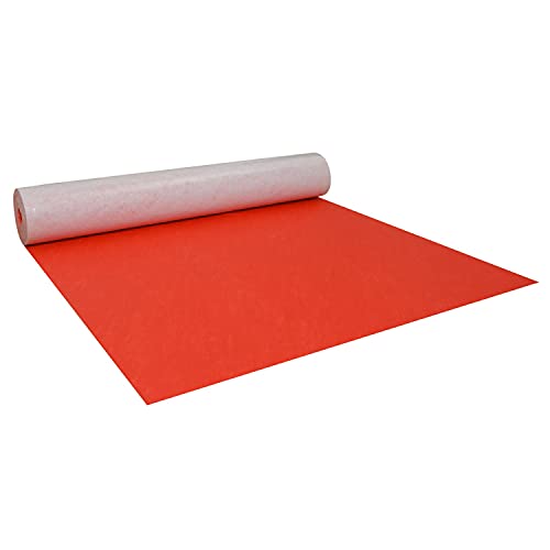 Treppenschutzvlies Rot 25 m² Abdeckvlies selbstklebend 160 g/m² von Scorprotect