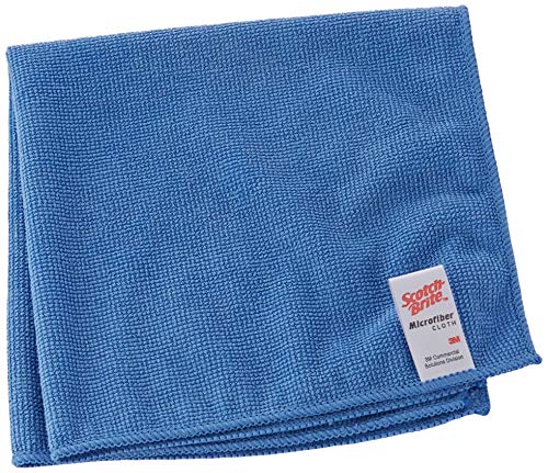 3M Scotch-Brite 421749 Scotch-Brite Mikrofasertuch, Essent Eco 2012, 360 mm x 360 mm, Blau (10 er-Pack) von Scotch-Brite