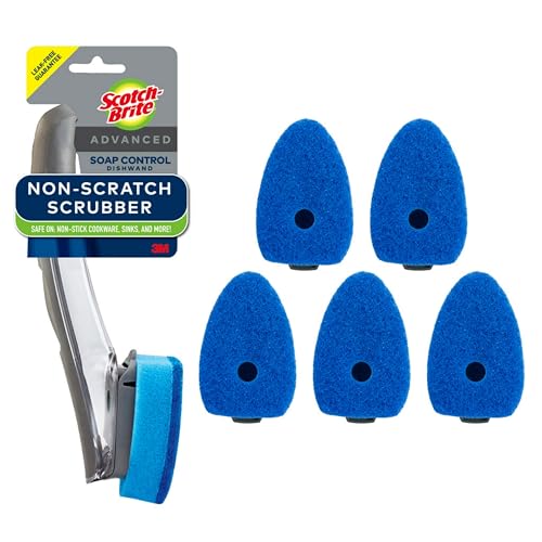 Scotch-Brite Non-Scratch Advanced Soap Control Dishwand Kit, Includes 1 Wand & 5 Refill Pads, Control Soap with A Button, Keep Your Hands Out of Dirty Water Scotch-Brite Non-Scratch Advanced Soap Control Dishwand Kit, Includes 1 Wand & 5 Refill Pads, Control Soap with A Button, Keep Your Hands Out of Dirty Water von Scotch-Brite