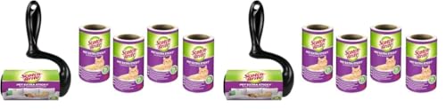 Scotch-Brite Pet Extra Sticky Roller für Tierhaare 48 Blatt + 4 Scotch-Brite Pet Extra Sticky Ersatzrolle für Tierhaare 48 Blatt (Packung mit 2) von Scotch-Brite