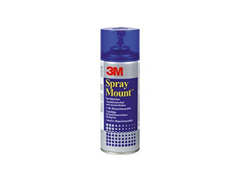 3M SprayMount Sprühklebstoff, permanent nach dem Trocknen, 1 Dose, 400 ml von Scotch