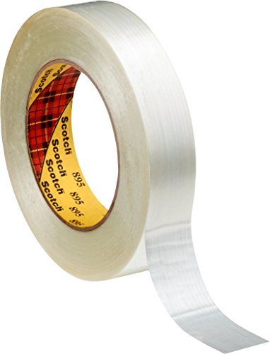 3M Scotch Filamentklebeband, 895, 50 mm x 50 m, 0,15 mm, Transparent (18-er Pack) von 3M