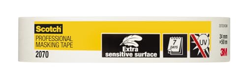 ScotchBlue 2070 Profi Malerband extra sanft für sehr empfindliche Oberflächen, innen, Off-White, 24 mm x 50 m ScotchBlue 2070 Profi Malerband extra sanft für sehr empfindliche Oberflächen, innen, Off-White, 24 mm x 50 m von ScotchBlue