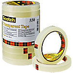 Scotch Crystal Clear Klebeband  550 Transparent 15 mm x 66 m Pack mit 10 Rollen von Scotch