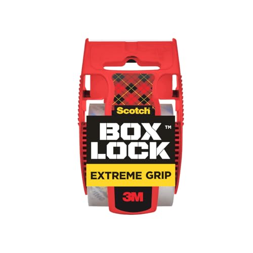 Scotch Box Lock Verpackungsklebeband - 1 Rolle, 48 mm x 20,3 m - Starkes Versand- und Verpackungsklebeband - Ideal zum Verpacken von Paketen und Kartons von Scotch