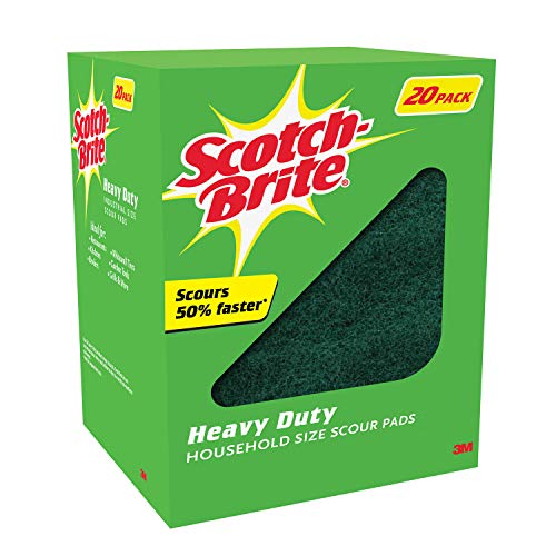 Scotch Brite 3M Scheuerschwamm, strapazierfähig, 15,2 x 22,9 cm, 20 Stück von Scotch