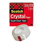 Scotch Klebeband Crystal Clear 600 Transparent 19 mm x 33 m Acryl von Scotch