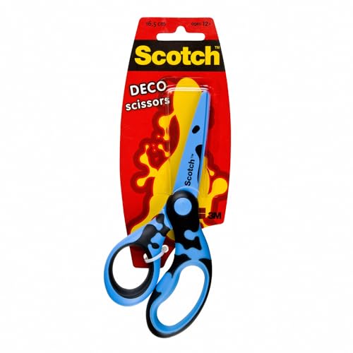 Scotch Edelstahl-Dekoschere farbiger Komfortgriffe, 16,5 cm, grün, blau, pink - für den Täglichen Gebrauch von Scotch