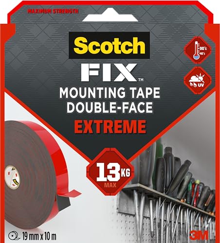 Scotch Fix Extreme PT1100-Long-F Montageband, 19 mm x 10 m, 1 Rolle/Pack, mehrfarbig von ScotchBlue