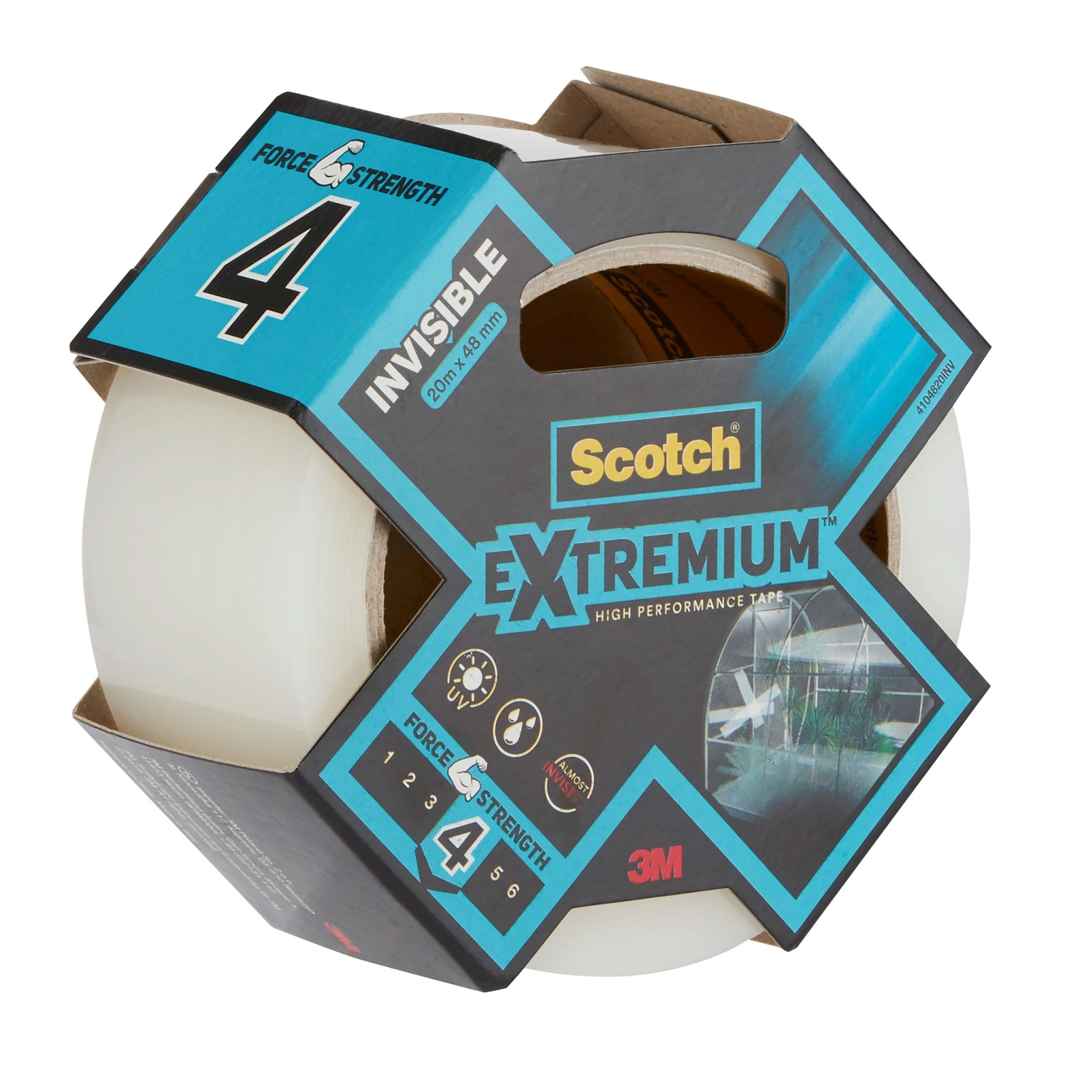 Scotch Hochleistungs-Klebeband Extremium Invisible 20 m x 48 mm Transparent von Scotch