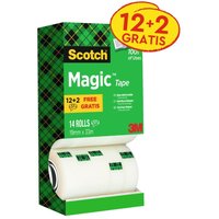 Scotch Magic™ Tape Klebefilm matt 19,0 mm x 33,0 m 12 Rollen + GRATIS 2 Rollen von Scotch