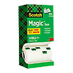 Scotch Magic Klebeband 810 19 mm x 33 m Matt Unsichtbar Vorteilspack 12 Rollen + 2 GRATIS von Scotch