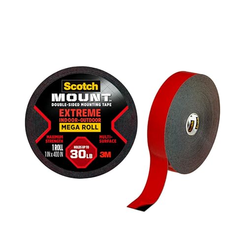 Scotch - Mount Extreme doppelseitiges Montageband Mega Roll 414H-Long-DC, 1" x 400" von Scotch