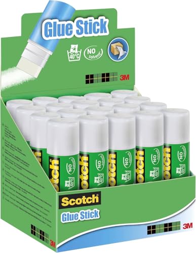 Scotch Permanent Klebestift - 1 Packung mit 20 Klebesticks ohne Lösungsmittel - 21g pro Stick - Mehrzweck-Klebestift für zu Hause, in der Schule oder im Büro Scotch Permanent Klebestift - 1 Packung mit 20 Klebesticks ohne Lösungsmittel - 21g pro Stick - Mehrzweck-Klebestift für zu Hause, in der Schule oder im Büro von Scotch