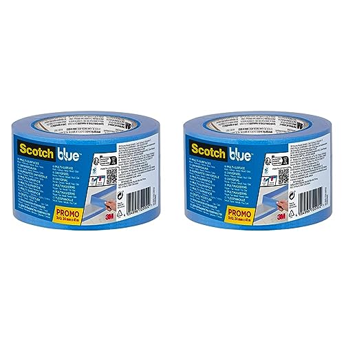 ScotchBlue Premium Malerabdeckband Multi-Surface, 24 mm x 41 m - Vielseitiges Scotch Klebeband für Malerarbeiten und Dekoration, für Innen und Außen, Abklebeband/Kreppband, 3 Stück/Packung - 70% PEFC von ScotchBlue