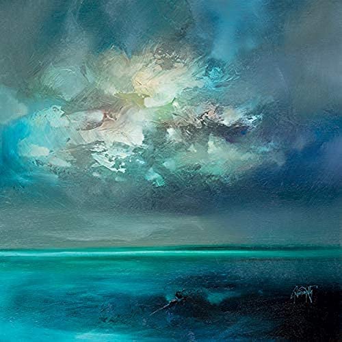 Scott Naismith "Isle of Skye Emerges, 85 x 85 cm, Leinwanddruck von Scott Naismith
