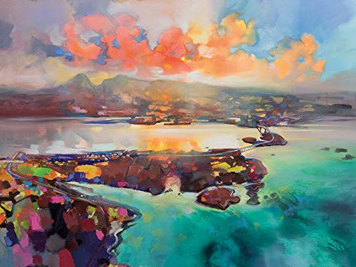 Scott Naismith WDC100727 Kunstdruck auf Leinwand, Skye Bridge, 60 x 80 x 3, 8 cm, Mehrfarbig von Scott Naismith