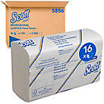 Scott SLIMFOLD Falthandtücher Z-falz Weiß 1-lagig 5856 16 Stück à 110 Blatt von Scott