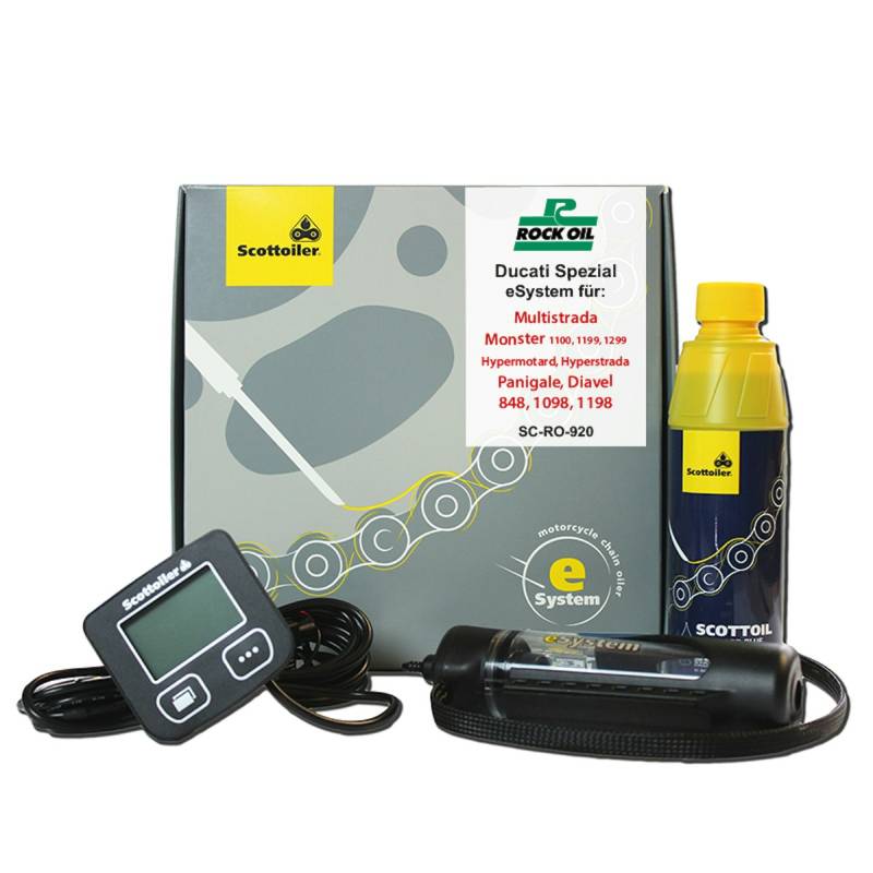 Scottoiler - Ducati Spezial Kits, Scottoiler Kit: eSystem (mit Display), Scottoiler Modell: Multistrada uvm. von Scottoiler