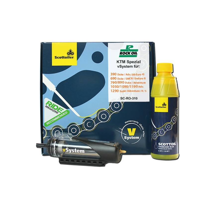 Scottoiler - KTM Spezial Kits, Scottoiler Kit: vSystem (Unterdruck), Scottoiler Modell: KTM Duke 390 - 890 & Adventure von Scottoiler