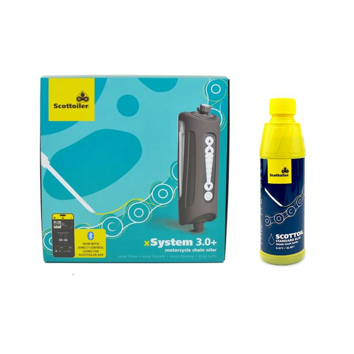 Scottoiler - xSystem 3.0+ mit Bluetooth, Scottoiler Kit: xSystem inkl. 250ml blaues Traditional Öl Scottoiler - xSystem 3.0+ mit Bluetooth, Scottoiler Kit: xSystem inkl. 250ml blaues Traditional Öl von Scottoiler