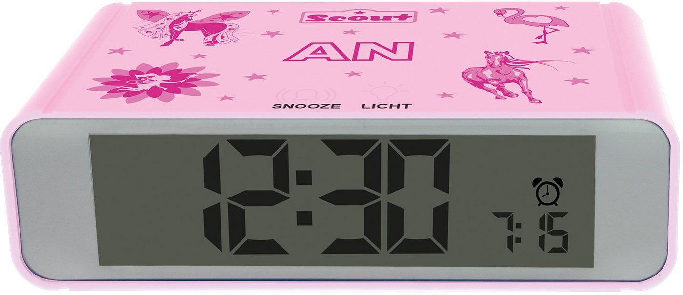 Scout Quarzwecker Digi Clock, 280001025 mit digitaler Anzeige, ideal auch als Geschenk von Scout