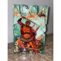Religiöse Ikonen Heilige Theodor Kunst Handgefertigt 1 Stück Orthodox Katholisch Christian von ScraggCoco