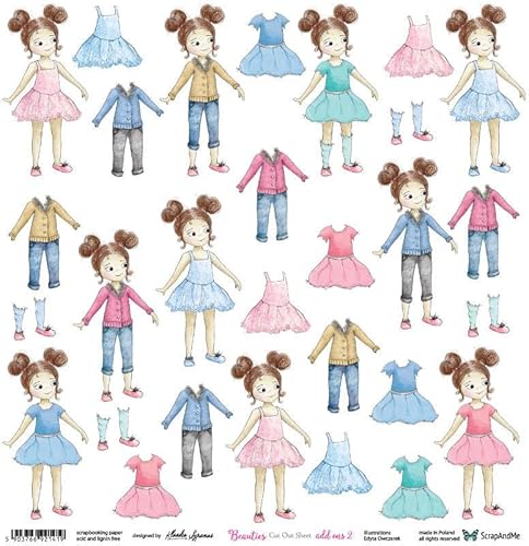 Scrapbooking Papier 30x30 - ScrapAndMe - Beauties add ons 2 - Ausstechform Scrapbooking Papier 30x30 - ScrapAndMe - Beauties add ons 2 - Ausstechform von ScrapAndMe