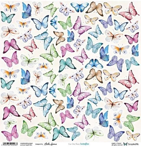 Scrapbooking Papier 30x30 - ScrapAndMe - Butterflies - Ausstechform Scrapbooking Papier 30x30 - ScrapAndMe - Butterflies - Ausstechform von ScrapAndMe