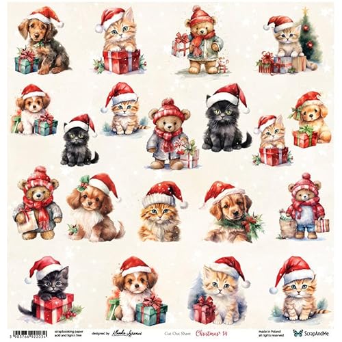 Scrapbooking Papier 30x30 - ScrapAndMe - Christmas 14 - Ausstechform Scrapbooking Papier 30x30 - ScrapAndMe - Christmas 14 - Ausstechform von ScrapAndMe