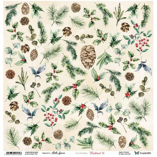 Scrapbooking Papier 30x30 - ScrapAndMe - Christmas 16 - Ausstechform Scrapbooking Papier 30x30 - ScrapAndMe - Christmas 16 - Ausstechform von ScrapAndMe