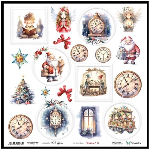 Scrapbooking Papier 30x30 - ScrapAndMe - Christmas 18 - Ausstechform Scrapbooking Papier 30x30 - ScrapAndMe - Christmas 18 - Ausstechform von ScrapAndMe