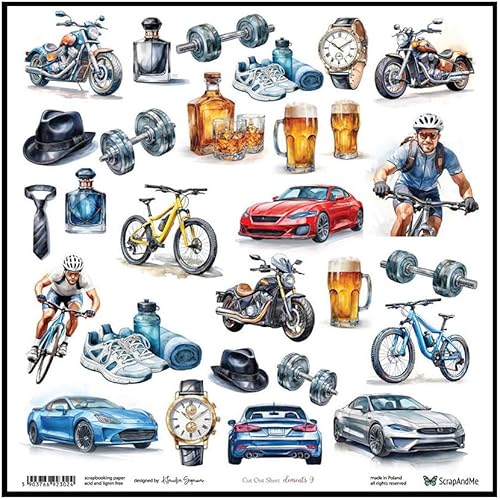 Scrapbooking Papier 30x30 - ScrapAndMe - Elements 9 - Ausstechform Scrapbooking Papier 30x30 - ScrapAndMe - Elements 9 - Ausstechform von ScrapAndMe