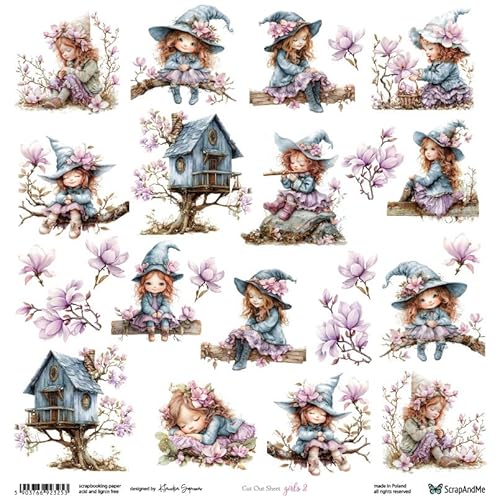 Scrapbooking Papier 30x30 - ScrapAndMe - Girls 2 - Ausstechform Scrapbooking Papier 30x30 - ScrapAndMe - Girls 2 - Ausstechform von ScrapAndMe