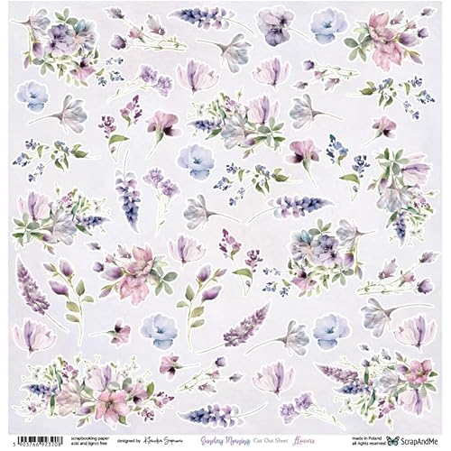 Scrapbooking Papier 30x30 - ScrapAndMe - Sunday Morning - Flowers - Ausstechform Scrapbooking Papier 30x30 - ScrapAndMe - Sunday Morning - Flowers - Ausstechform von ScrapAndMe