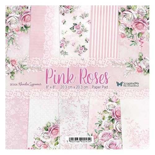 Scrapbooking Papierset 20x20 - Scrapandme - Pink Roses Scrapbooking Papierset 20x20 - Scrapandme - Pink Roses von ScrapAndMe