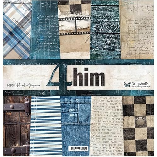 Scrapbooking Papierset 30x30 - ScrapAndMe - 4 him Scrapbooking Papierset 30x30 - ScrapAndMe - 4 him von ScrapAndMe