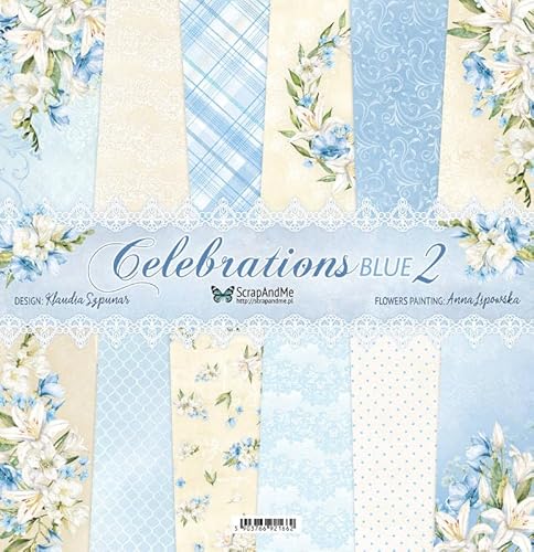 Scrapbooking Papierset 30x30 - ScrapAndMe - Celebrations Blue 2 Scrapbooking Papierset 30x30 - ScrapAndMe - Celebrations Blue 2 von ScrapAndMe