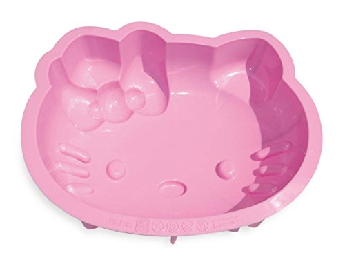 SCRAPCOOKING hk3180 Hello Kitty Backform für Kuchen Silikon/Platinum Rosa 28 x 26,5 x 7 cm von ScrapCooking