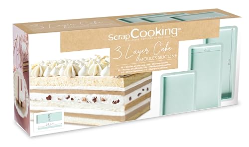 ScrapCooking - 3 Silikon-Backformen für Weihnachtskuchen – 2976 von ScrapCooking
