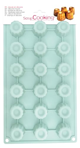 ScrapCooking 3109 Multi 18 Cannelés Backform Silikon Rosa 33 x 18 x 4 cm von ScrapCooking