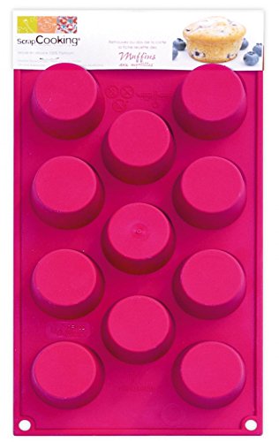 Unbekannt SCRAPCOOKING 3111 Multi 11 Kleine Muffins Backform Silikon Rosa 32 x 17,5 x 3 cm von ScrapCooking